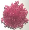 200 6mm Acrylic Faceted Bicone Fuchsia